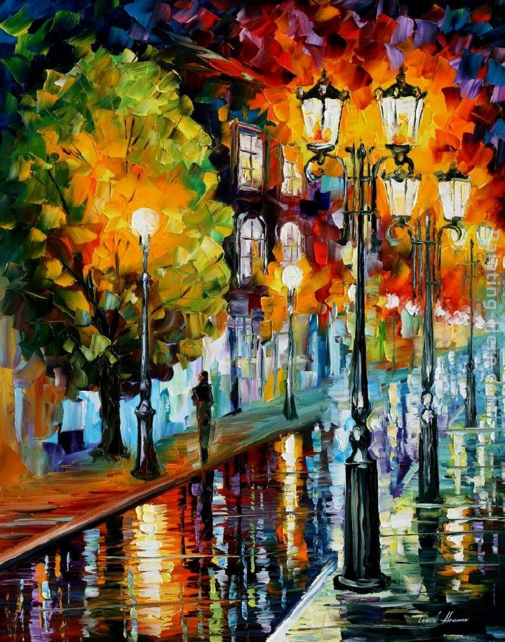 Leonid Afremov AFTER A NIGHT RAIN